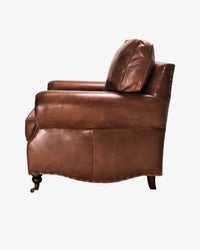 Winslow Leather Armchair - Aged Brown