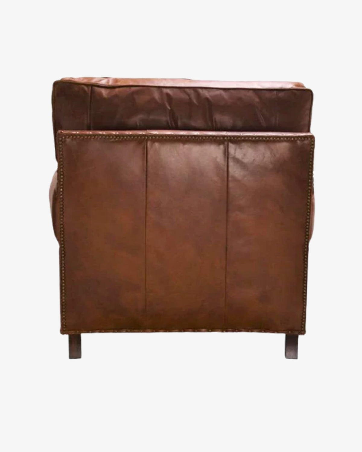 Winslow Leather Armchair - Aged Brown