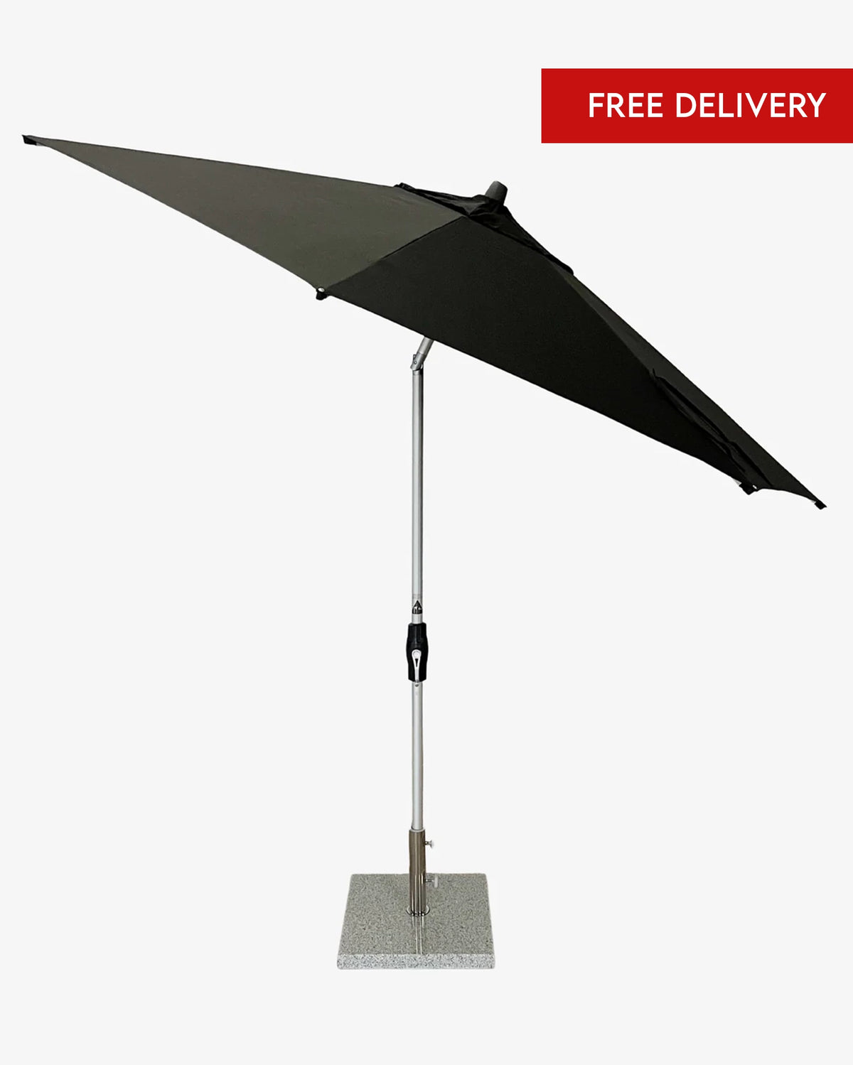 Greenslades Costa Tilting Outdoor Umbrella - 3.0m Octagonal - Black