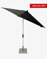 Greenslades Costa Tilting Outdoor Umbrella - 3.0m Octagonal - Black