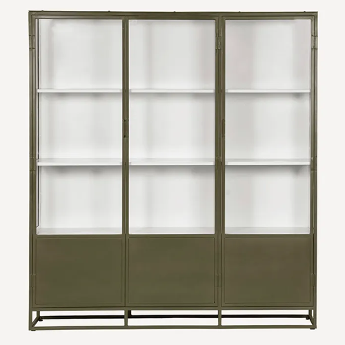 Cole Display Cabinet - Triple - Olive