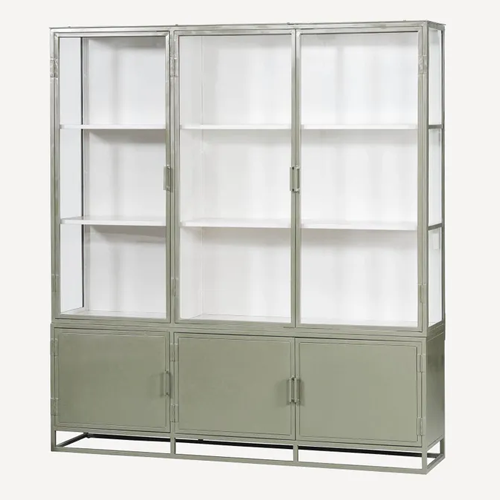 Cole Display Cabinet - Triple - Olive
