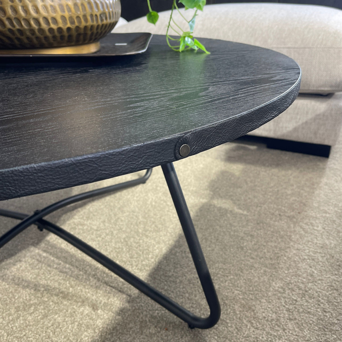 Caprice Round Coffee Table - Black