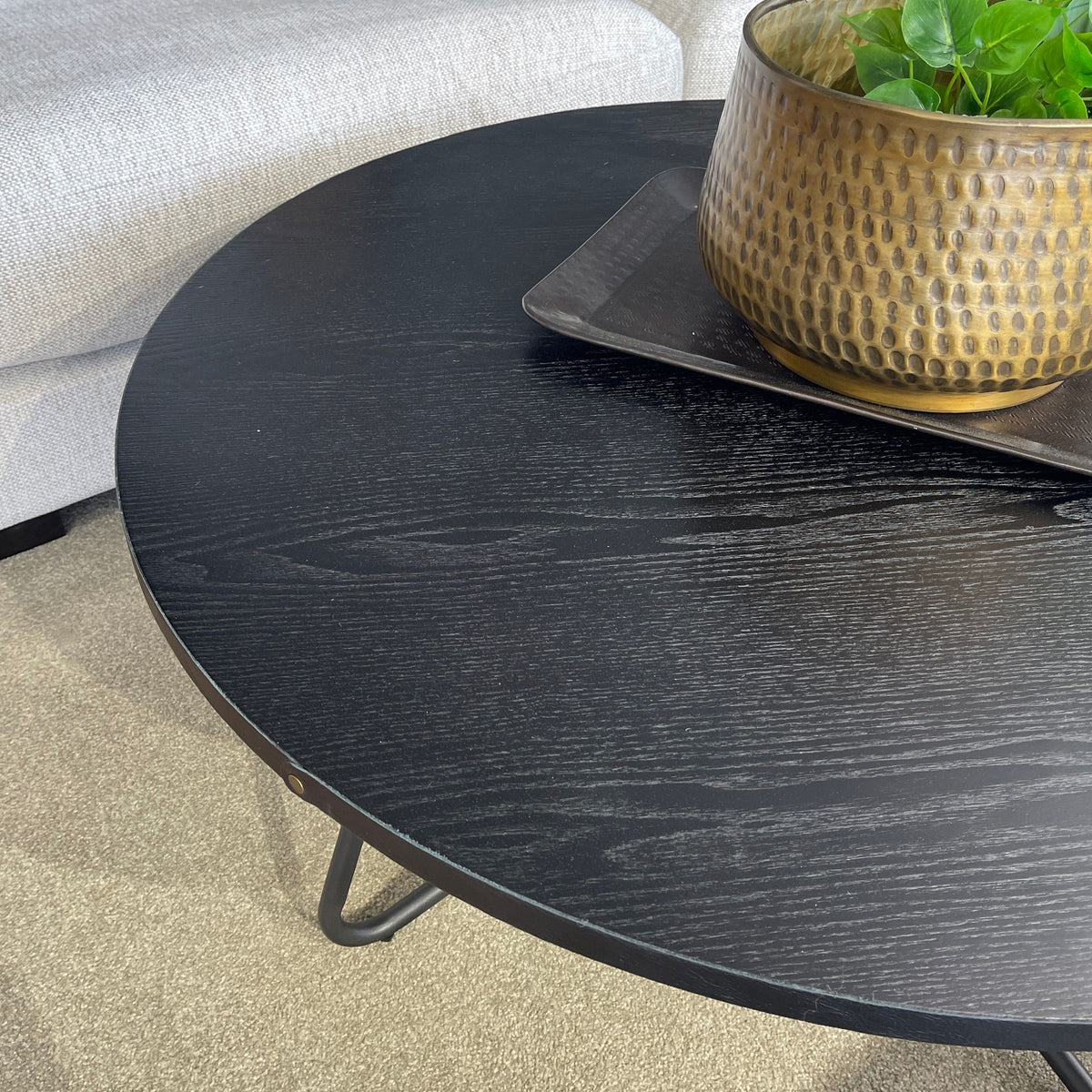 Caprice Round Coffee Table - Black