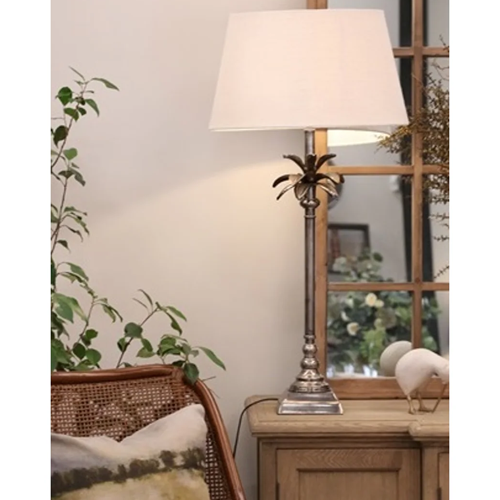 Caribbean Square Table Lamp with Shade