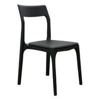 Carson Dining Chair - Black Leather
