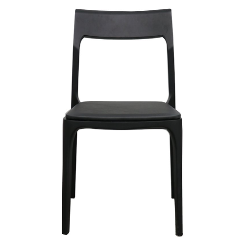 Carson Dining Chair - Black Leather