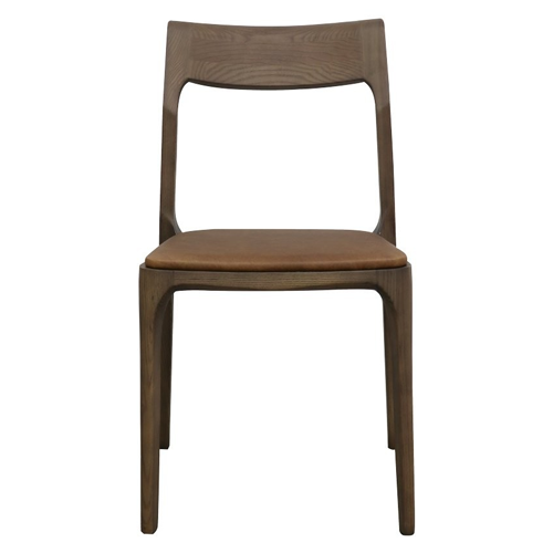 Carson Dining Chair - Brown Leather