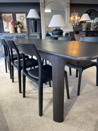 Carson Dining Chair - Black Leather