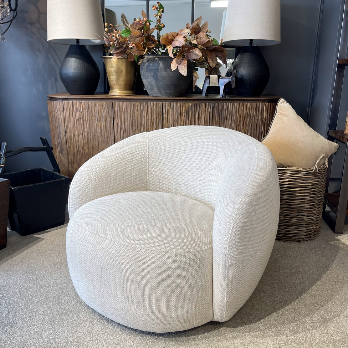 Carter Swivel Chair - Natural