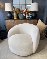 Carter Swivel Chair - Natural