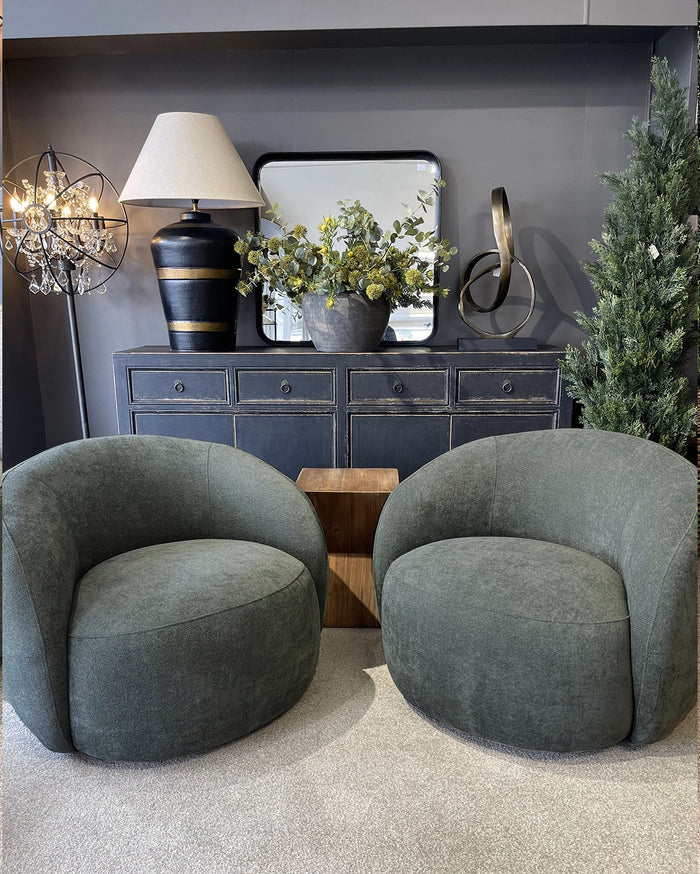 Carter Swivel Chair - Moss