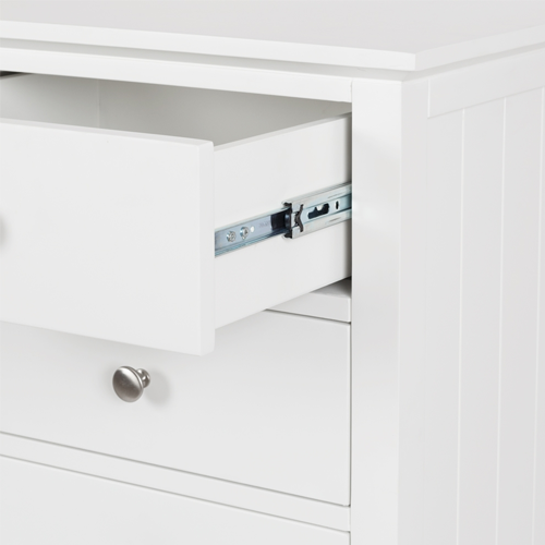 Casey White Bedroom Drawers - Slim