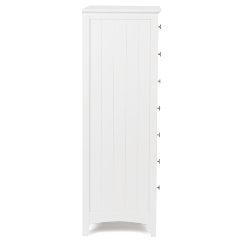 Casey White Bedroom Drawers - Slim
