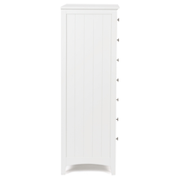 Casey White Bedroom Drawers - Slim