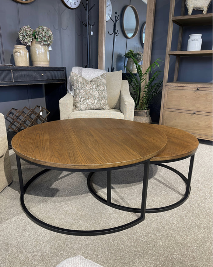 Cassé Nesting Round Coffee Tables - Set of 2