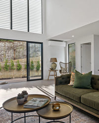 Cezar Nest of 2 Coffee Tables - Antique Brass