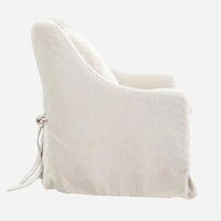 Chelsea Armchair with Back Cushion - Pebble