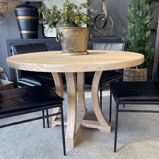 Chicago Round Dining Table - 120cm – Greenslades Furniture