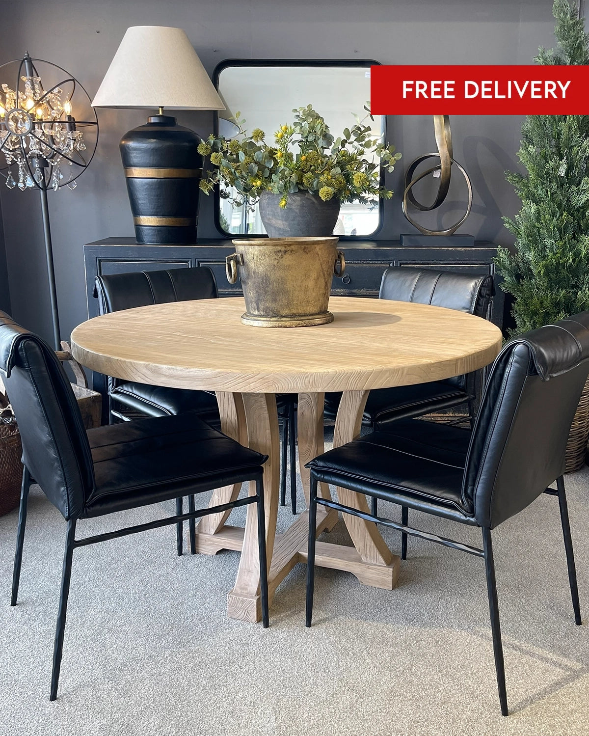 Chicago Round Dining Table - 140CM