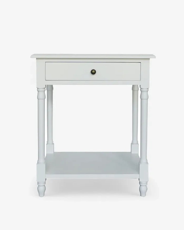 Chloe Bedside Table - White