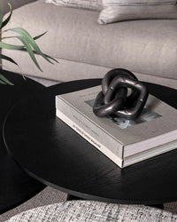 Artwood Cloud Coffee Table - 80cm - Black