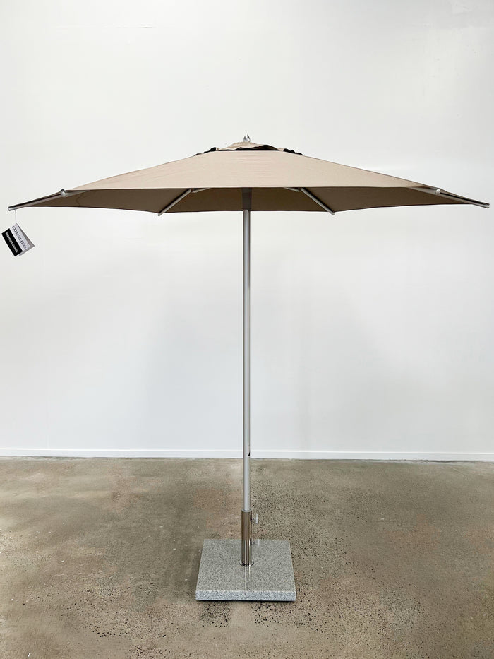 Greenslades Cocoa 'Pop Up' Outdoor Umbrella - 2.5m Round - Taupe