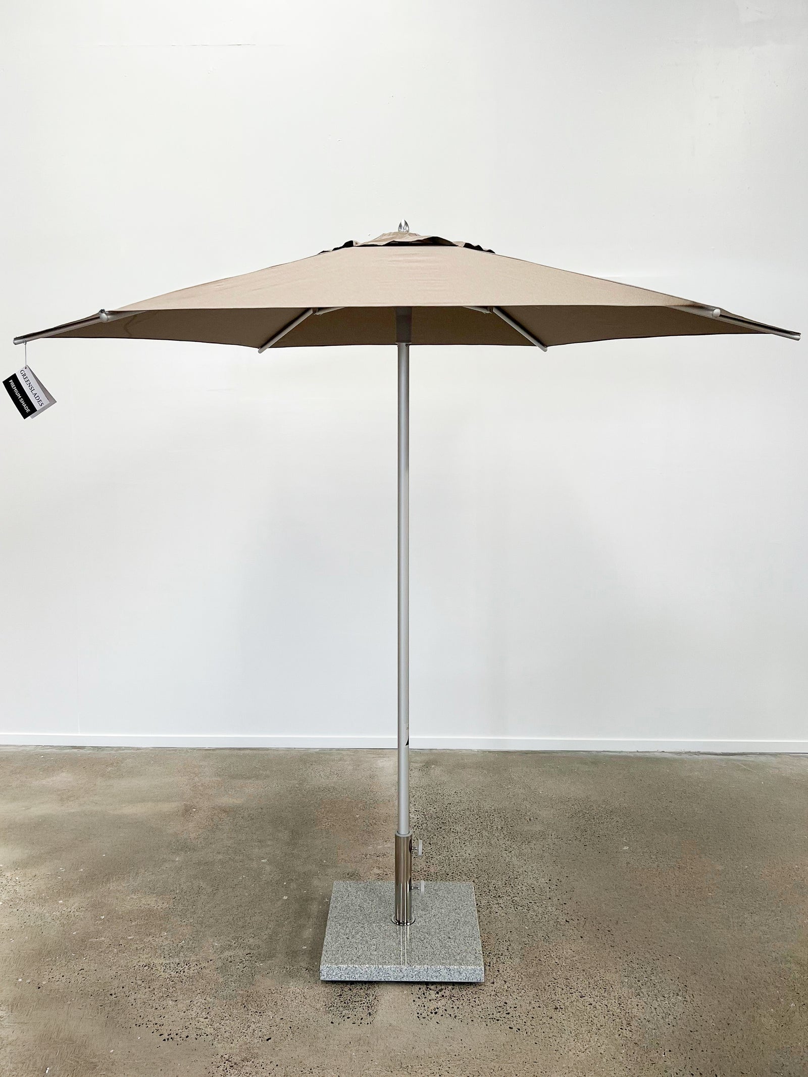Greenslades Cocoa 'Pop Up' Outdoor Umbrella - 3.0m Round - Taupe