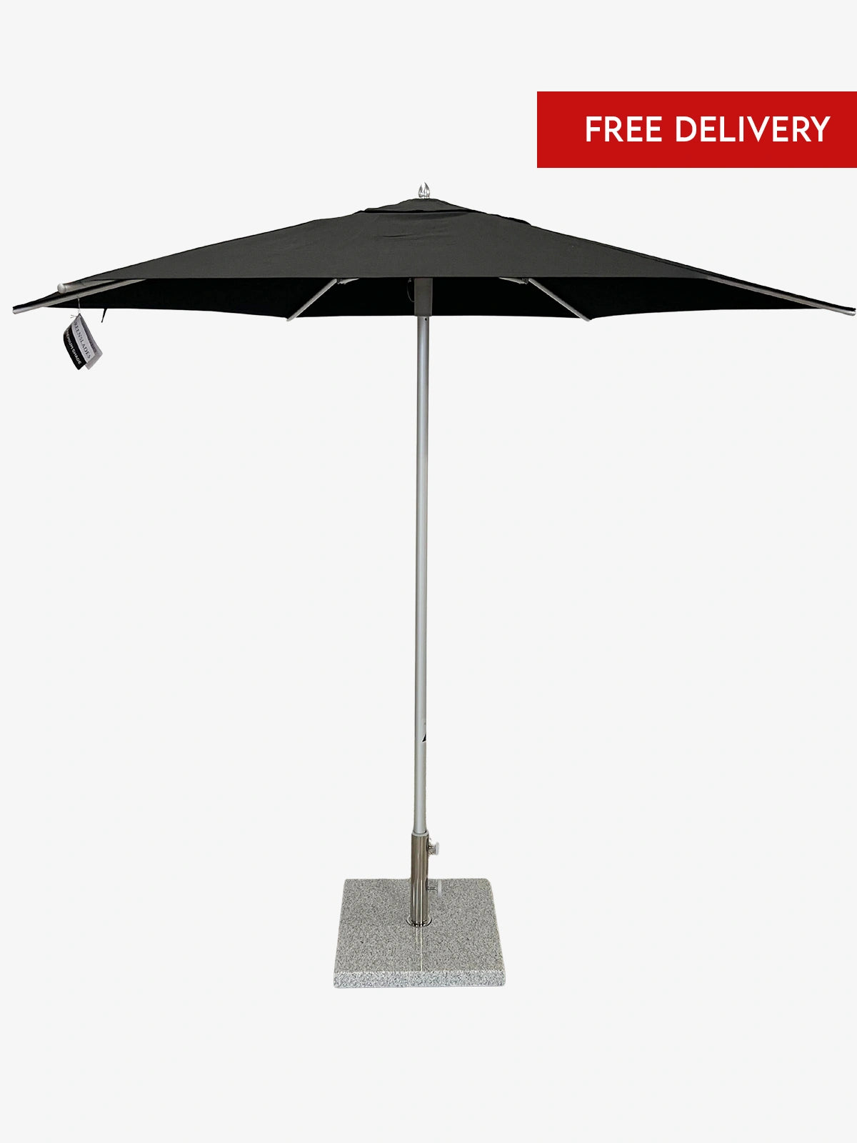 Greenslades Cocoa 'Pop Up' Outdoor Umbrella - 3.0m Round - Black