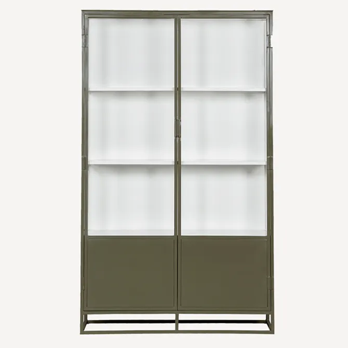 Cole Display Cabinet - Double - Olive