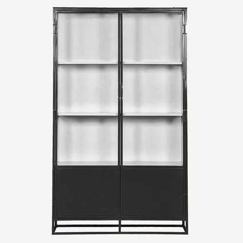 Cole Display Cabinet - Double - Black