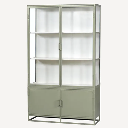 Cole Display Cabinet - Double - Olive