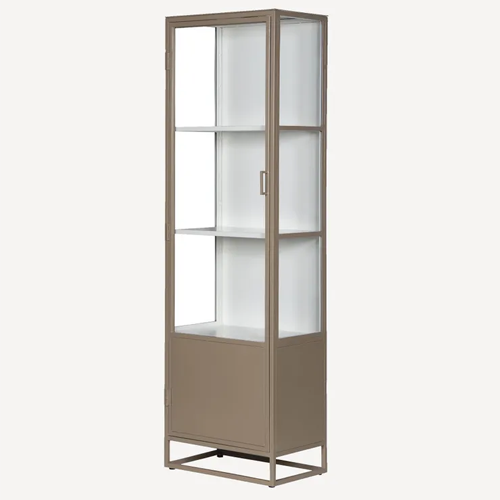 Cole Display Cabinet - Single - Biscuit