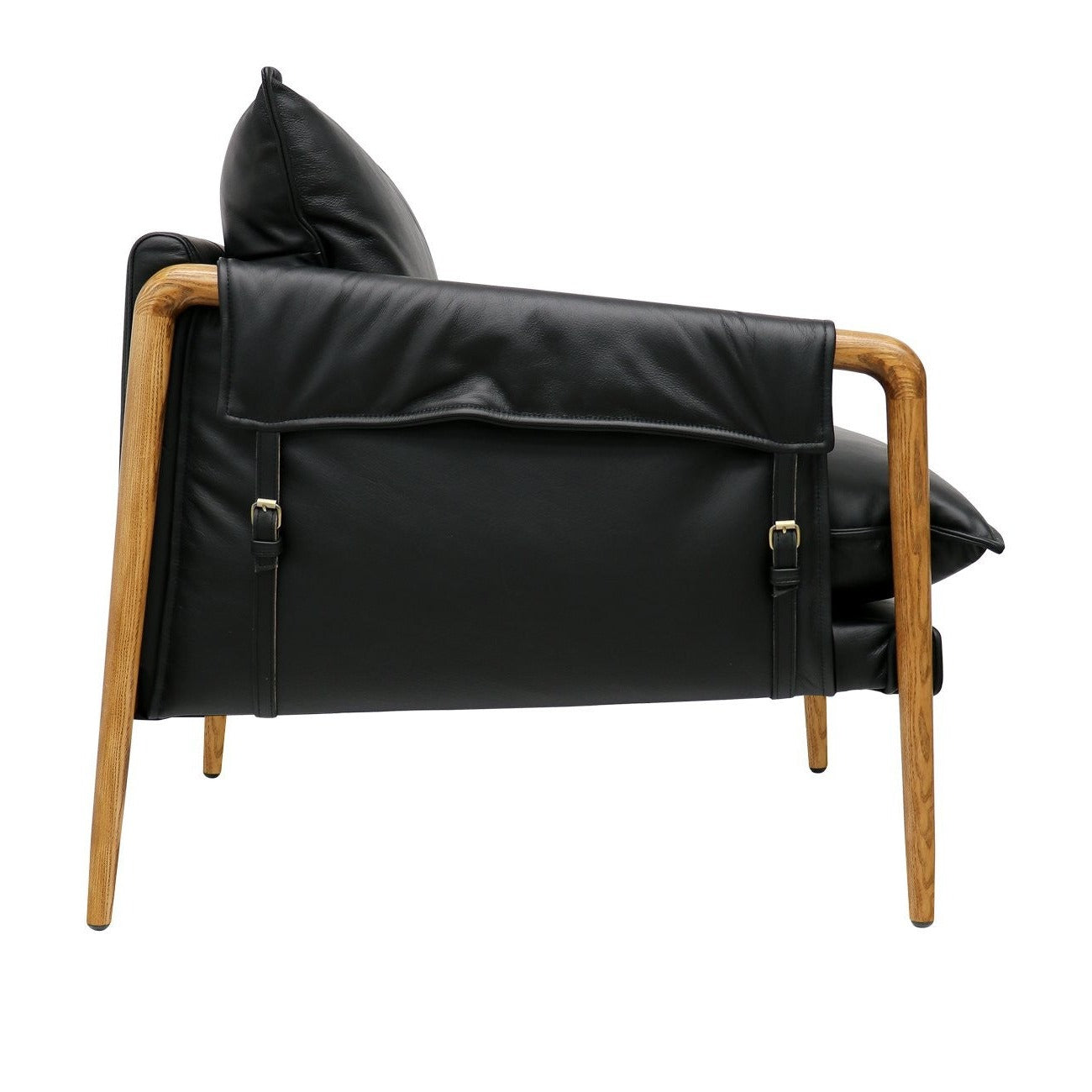 Conan Leather Armchair - Black