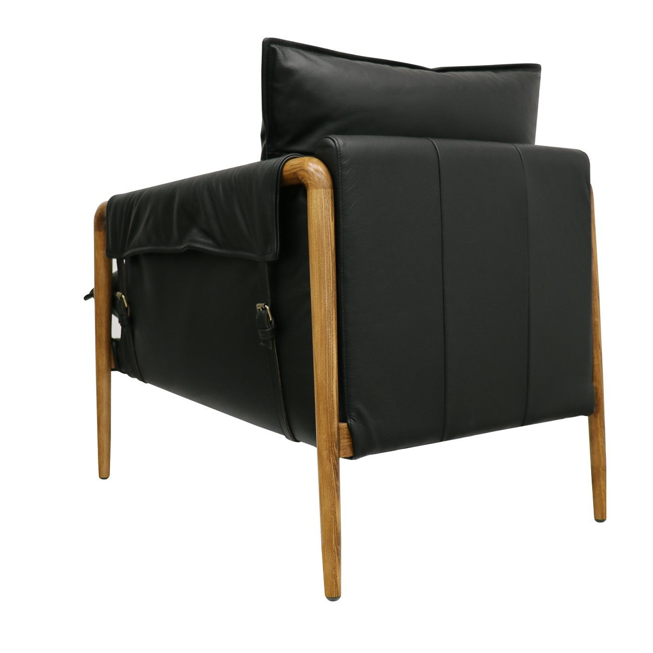 Conan Leather Armchair - Black