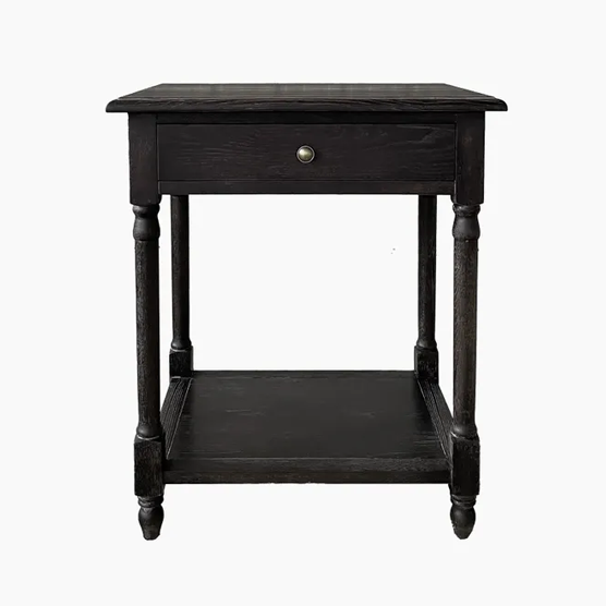 Cooper Bedside Table - Black