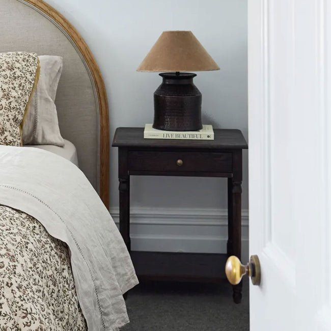 Cooper Bedside Table - Black