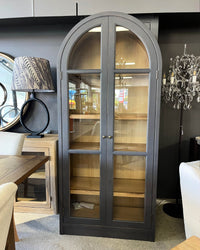 Ontario Arch Curve Cabinet - Oak