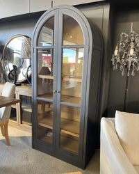 Ontario Arch Curve Cabinet - Oak