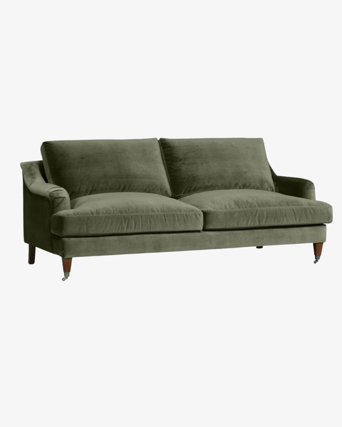 Thorndon Sofa - Olive Velvet
