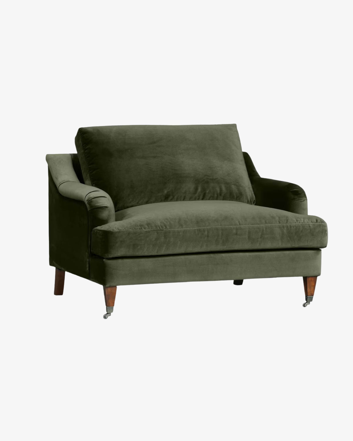 Thorndon Armchair - Olive Velvet