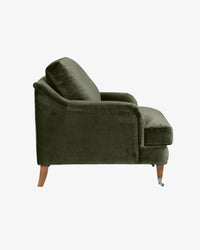Thorndon Armchair - Olive Velvet
