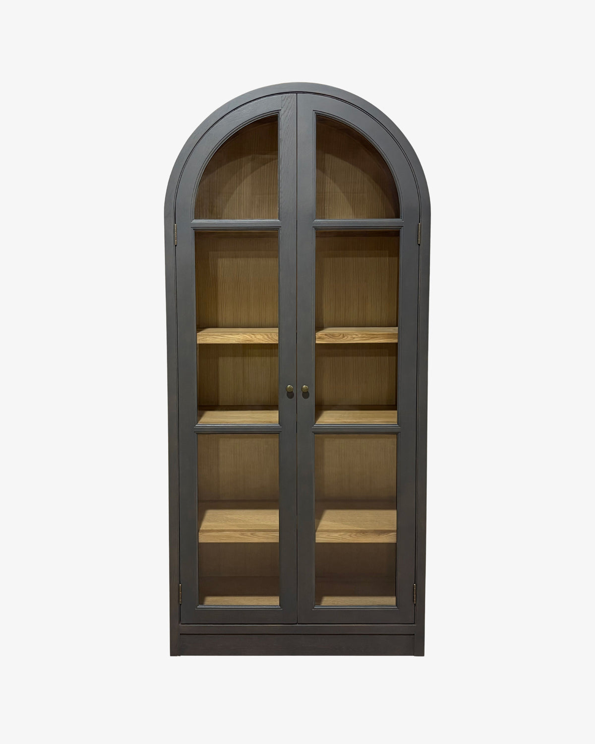 Ontario Arch Curve Cabinet - Oak