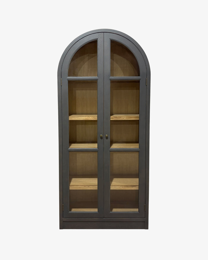 Ontario Arch Curve Cabinet - Oak