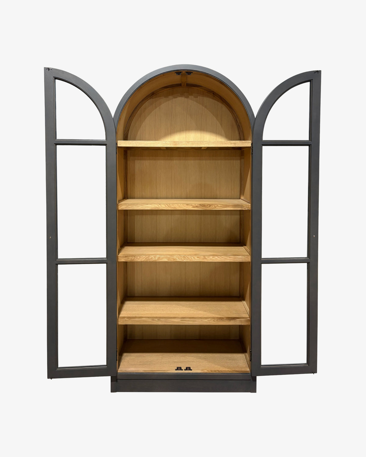 Ontario Arch Curve Cabinet - Oak