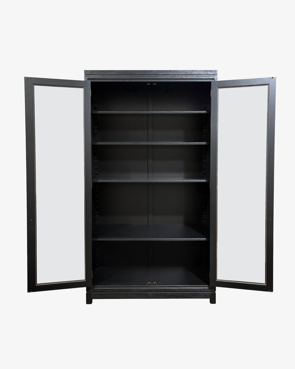 Montrose Black Display Cabinet - American White Oak