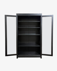 Montrose Black Display Cabinet - American White Oak