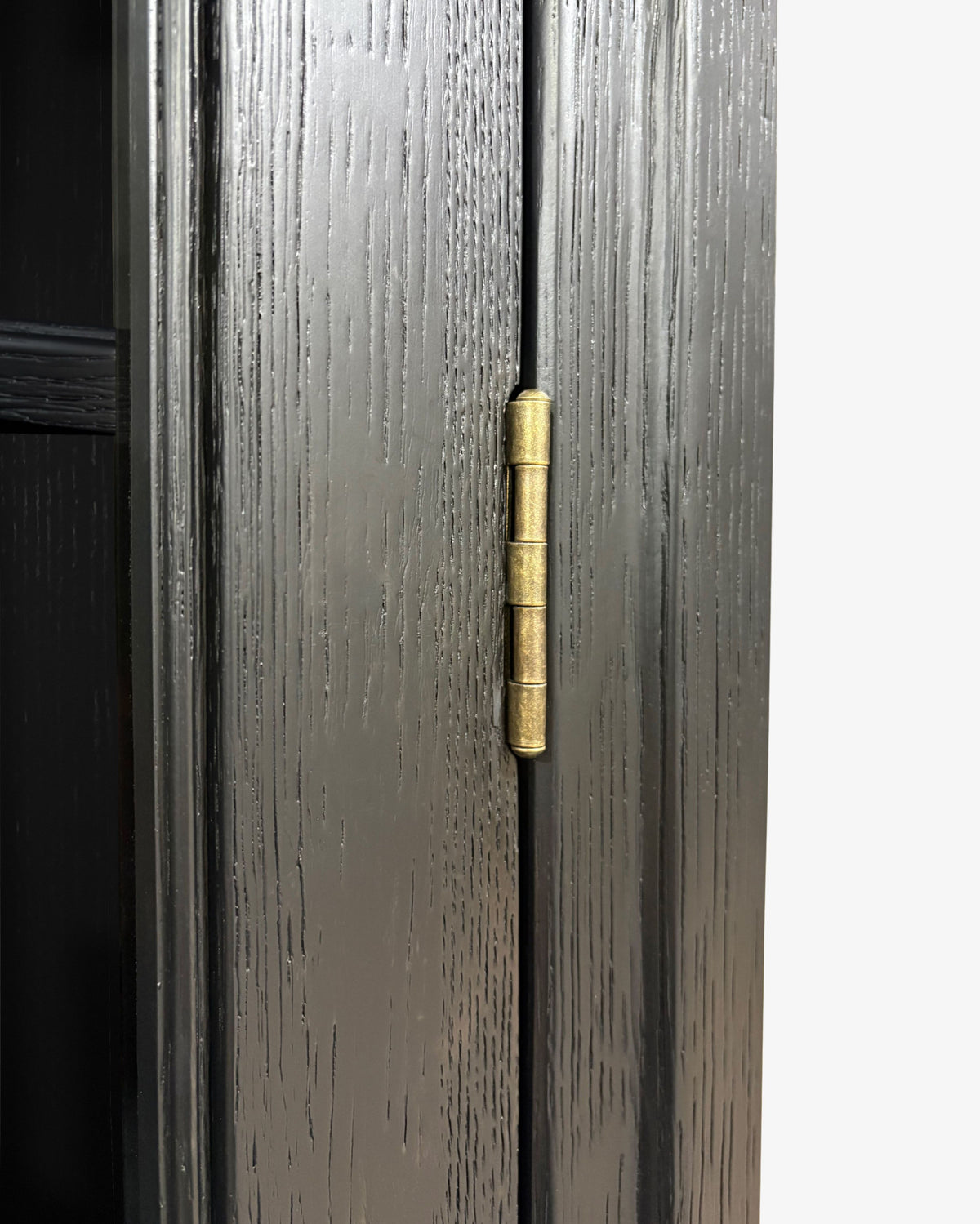 Montrose Black Display Cabinet - American White Oak