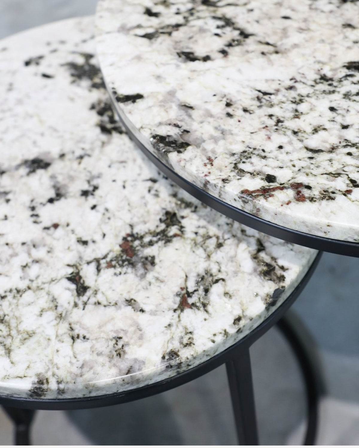 Monaco Marble Nesting Side Tables - Alaska