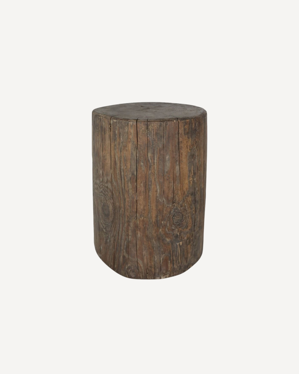 Casa Round Stump Side Table - Walnut